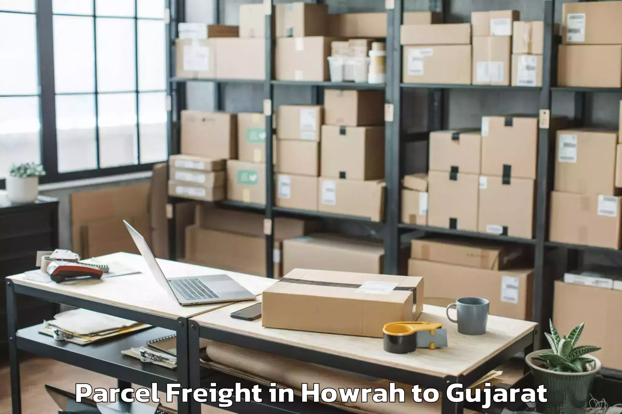 Professional Howrah to Kandla Parcel Freight